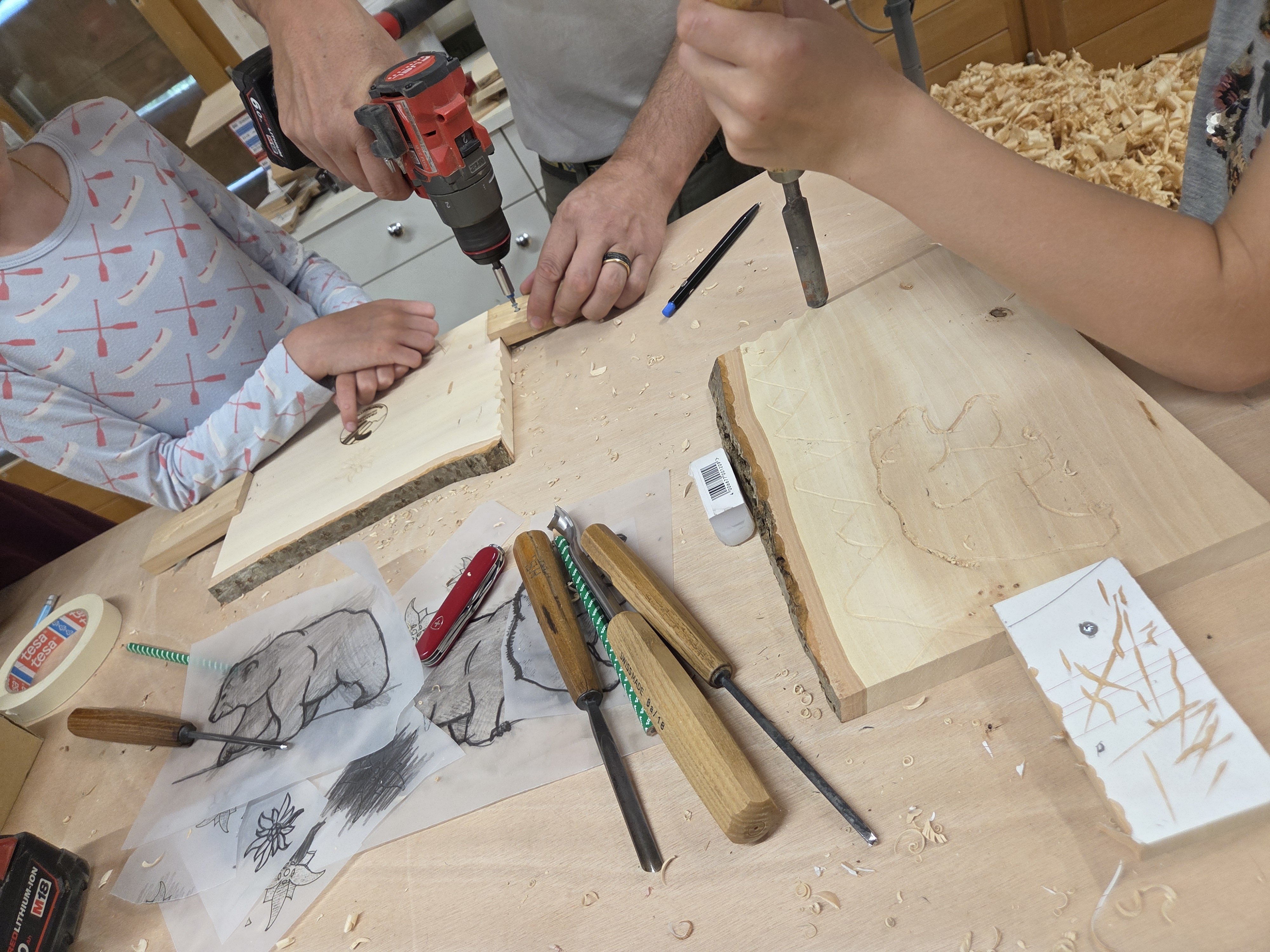 Holzschnitzen 