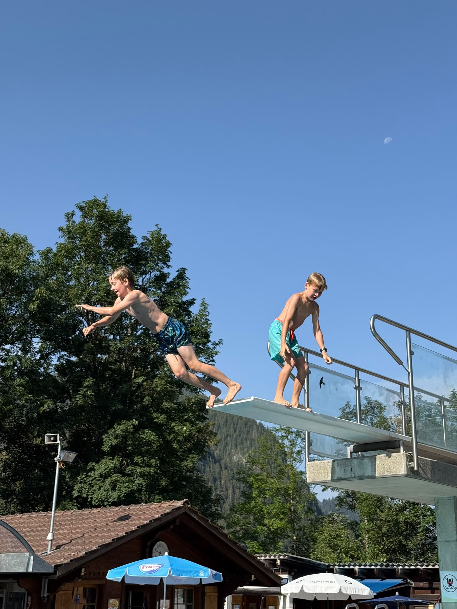 Ein Morgen im Freibad 