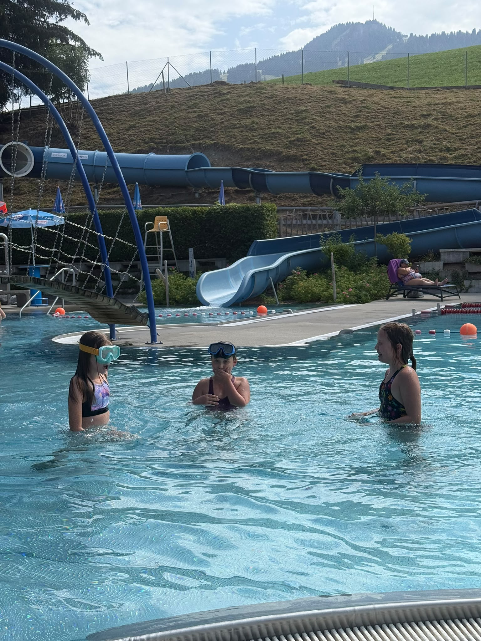 Ein Morgen im freibad