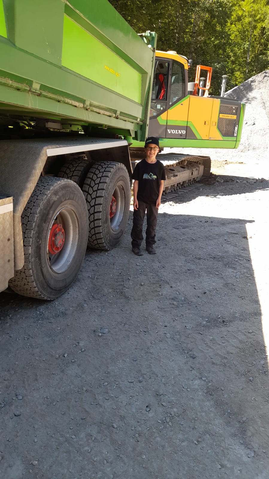 Ein halber Tag mit dem Lastwagen unterwegs