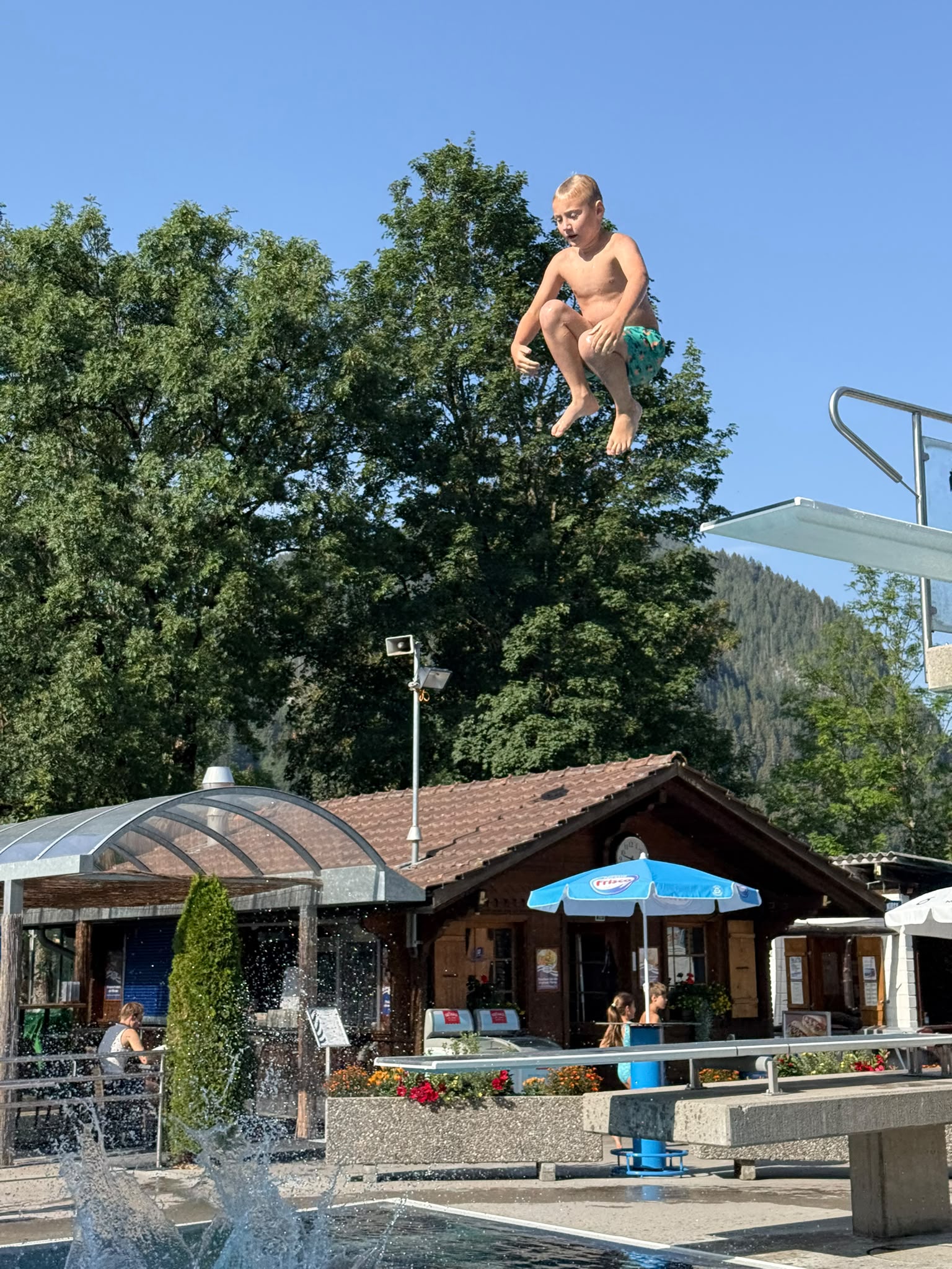 Ein Morgen im Freibad 