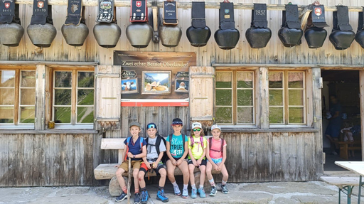 Badespass auf hoher Alp